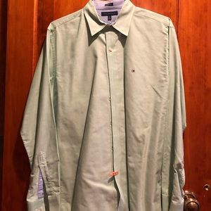 Mens hilfiger casual button down shirt